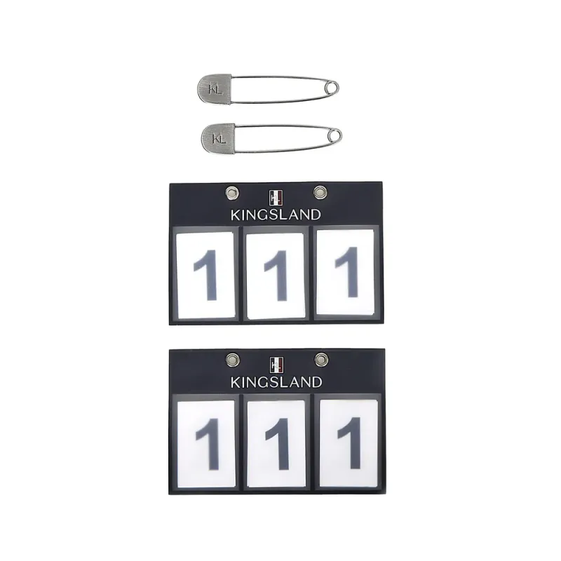 Classic 3-pocket Number plate, 2-pack