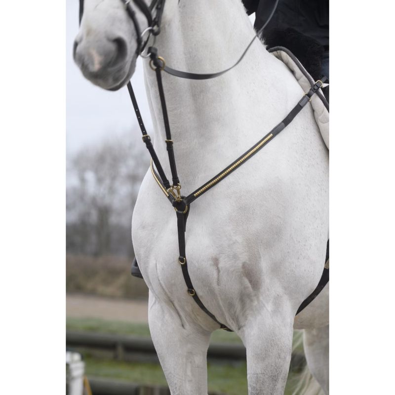 Fortøy m/Messingdekor Svart Full