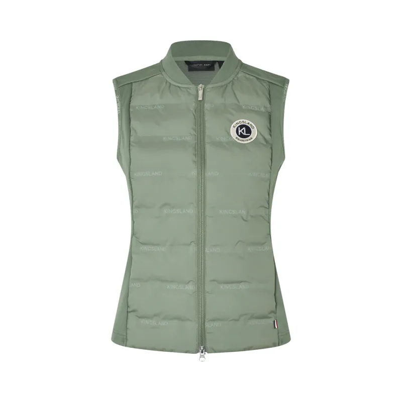 KLLucy Ladies Hybrid Bodywarmer Green Agave